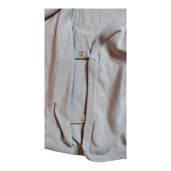 August River Organic Short Sleeve Kimono 6-9M & Colored Organics White Hat XS/S - Picture 4 of 8